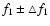 $f_1\pm\triangle f_1$