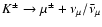 $K^\pm \to \mu^\pm + \nu_{\mu}/\bar{\nu}_{\mu}$