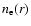 $n_{\rm e}(r)$
