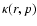 $\kappa(r, p)$