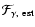 $\mathcal{F}_{\gamma,~{\rm est}}$