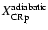 $X_{\rm CRp}^{\rm adiabatic}$