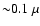 ${\sim} 0.1~\mu$