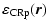 $\displaystyle \varepsilon_{\rm CRp}(\vec{r})$