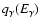 $q_\gamma (E_\gamma )$