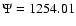 $\Psi= 1254.01$