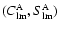 $(C^{\rm A}_{\rm lm}, S^{\rm A}_{\rm lm})$