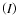 $\left( I \right) $