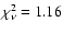 $\chi^2_{\nu} = 1.16$