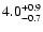 $\rm 4.0^{+0.9}_{-0.7}$