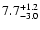 $\rm 7.7^{+1.2}_{-3.0}$