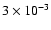 $3 \times 10^{-3}$