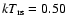 $kT_{\rm {rs}} = 0.50$