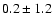 $0.2\pm1.2$
