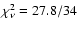 $\chi^2_\nu = 27.8/34$