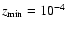 $z_{\rm min}=10^{-4}$