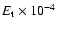 $E_{\rm t}\times10^{-4}$