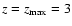 $z=z_{\rm max}=3$