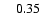 $\phantom{0}\phantom{0}0.35$
