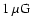 $1~\mu{\rm G}$