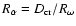 $R_{\alpha}=D_{\rm cr}/R_\omega$