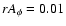 $rA_\phi = 0.01$