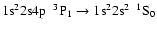 $\rm 1s^22s4p~~^{3}P_{1} \rightarrow 1s^22s^{2}~~^{1}S_{0}$