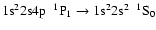 $\rm 1s^22s4p~~^{1}P_{1} \rightarrow 1s^22s^{2}~~^{1}S_{0}$