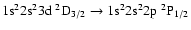 $\rm 1s^22s^23d~^2D_{3/2} \rightarrow 1s^22s^22p~^2P_{1/2}$