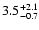 $\rm 3.5_{-0.7}^{+2.1}$