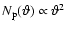 $N_{\rm
p}(\vartheta) \propto \vartheta^2$