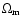 $\Omega_{\rm m}~$