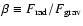 $\beta \equiv F_{{\rm rad}} / F_{{\rm grav}}$