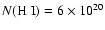 $N({\rm H~I}) =
6\times10^{20}$
