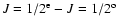 $J=1/2^{\rm e}-J=1/2^{\rm o}$