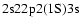 $\rm 2s22p2(1S)3s$