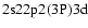 $\rm 2s22p2(3P)3d$