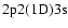 $\rm 2p2(1D)3s $