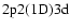 $\rm 2p2(1D)3d$