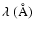 $\lambda~(\AA)$