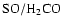 $\rm SO/H_{2}CO$