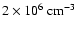 $\rm 2 \times 10^{6}~cm^{-3}$