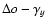 $\Delta o - \gamma_{y}$