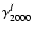 $\gamma ^{I}_{2000}$