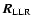 $\vec{R}_{\rm LLR}$