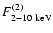 $F_{2-10~{\rm keV}}^{(2)}$