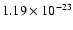 $1.19\times10^{-23}$