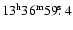 $13^{\rm h}36^{\rm m}59\hbox{$.\!\!^{\rm s}$ }4$