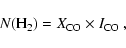 \begin{displaymath}
N({\rm H}_2)=X_{\rm CO}\times I_{\rm CO}\ ,
\end{displaymath}