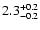 $\rm 2.3^{+ 0.2}_{-0.2}$